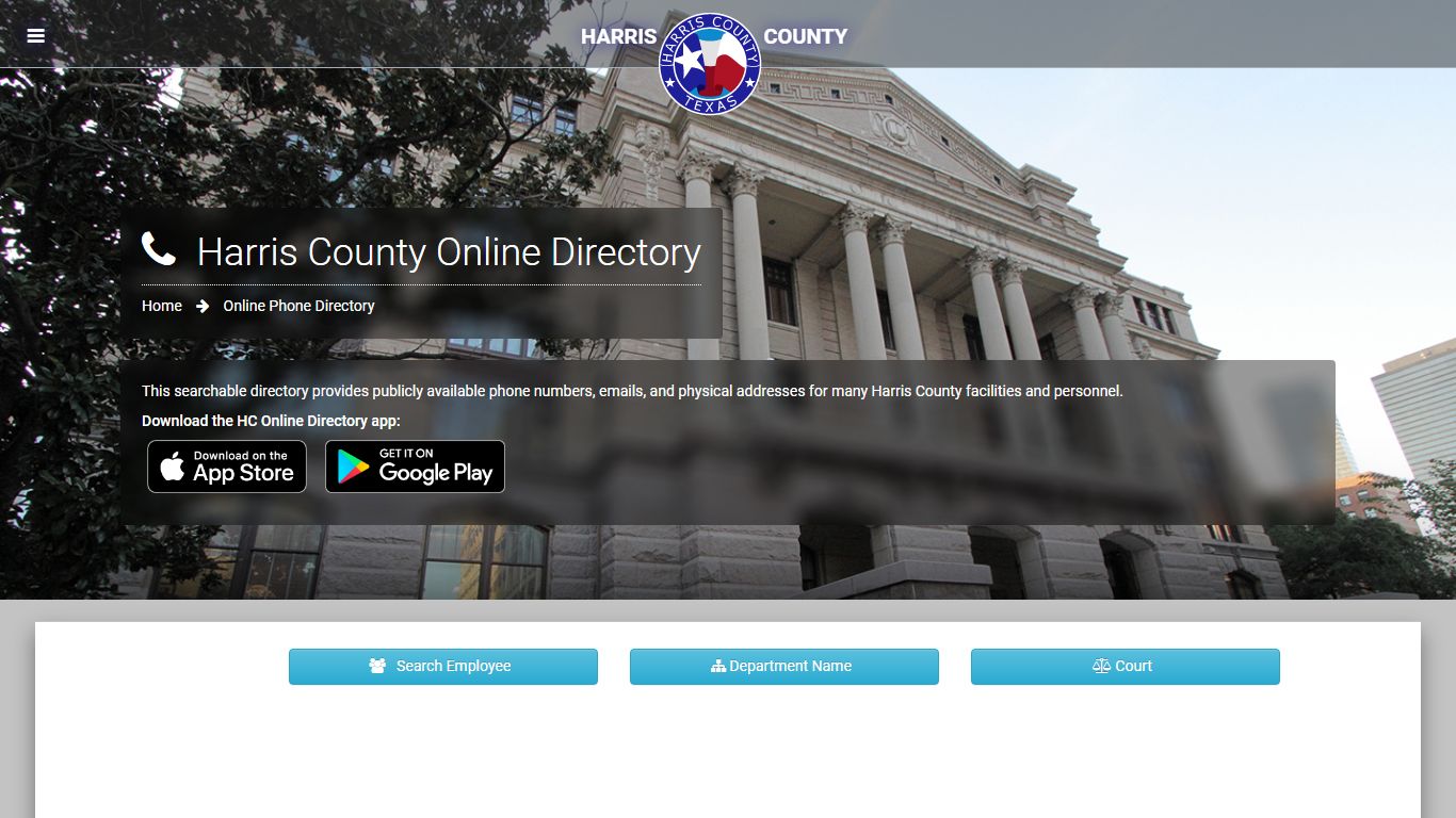 Harris County Online Directory